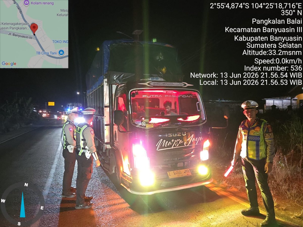 Unit_Kamsel's tweet photo. Polres Banyuasin antisipasi kriminalitas &amp; premanisme pada malam libur https://t.co/aavUn3h5u5