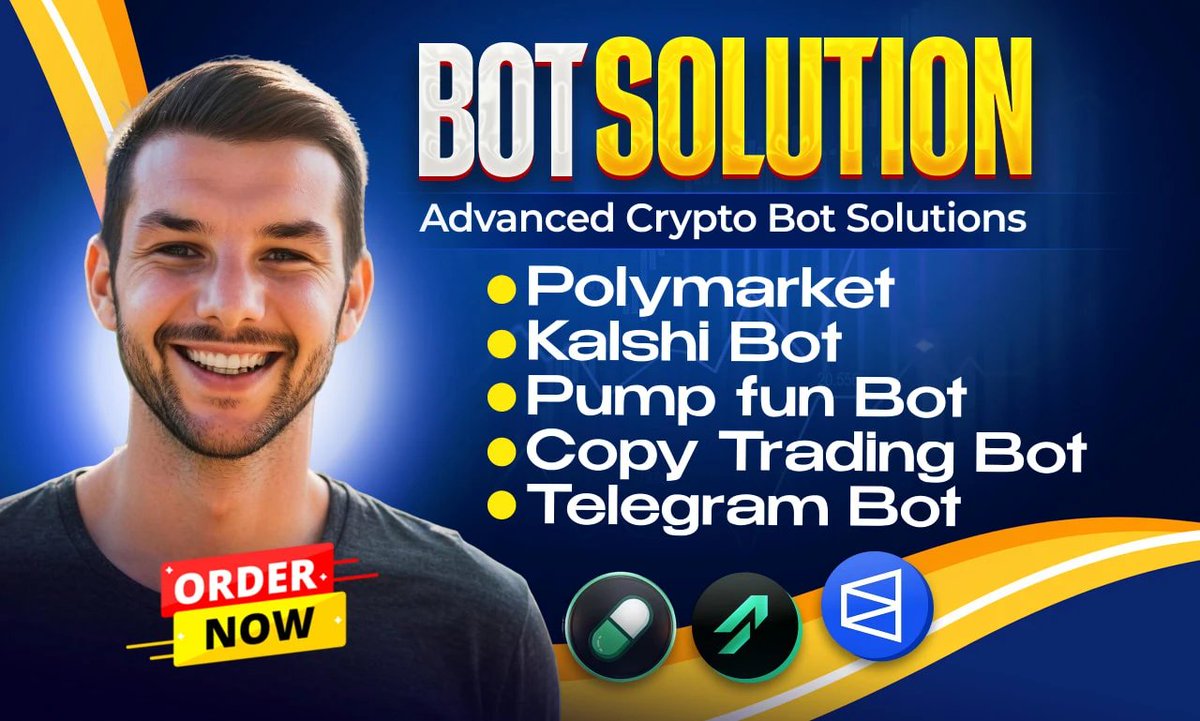 ruposhamin's tweet photo. Hire Expert Blockchain Developer for Building High-Performance Bots for Polymarket, Kalshi, https://t.co/AWwdgSYCq5, Meme Coins, Copy Trading & Volume Bots
Tap to hire now: https://t.co/tF35EikLLj
#blockchain #bot #polymarket #kalshi #pumpfun #memecoin #copytrading #volumebot https://t.co/qpSQkWqs4o