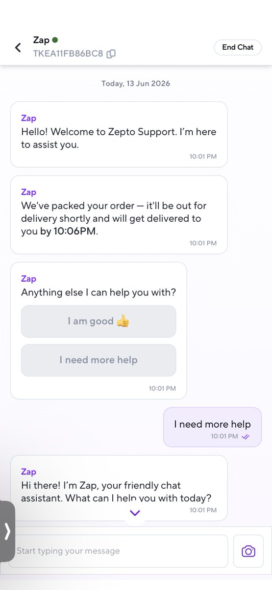 nsingh27's tweet photo. @zeptocares @ZeptoNow @jagograhakjago This is the best example how these kind of quick delivery companies making fools to the customer. Really frustrating. https://t.co/twBVkhZFsu
