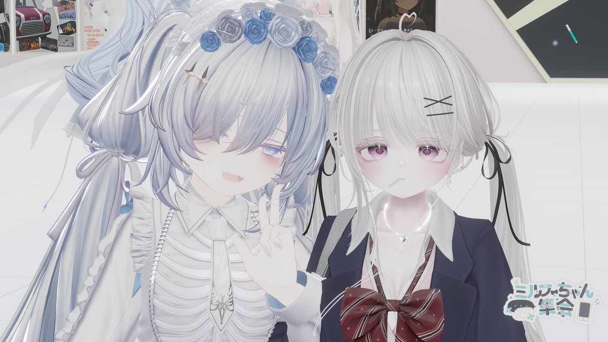 vrcamu's tweet photo. アフターでもわいわいできた；
#ミルフィちゃんツインテール集会 https://t.co/Exi6zoj8mU