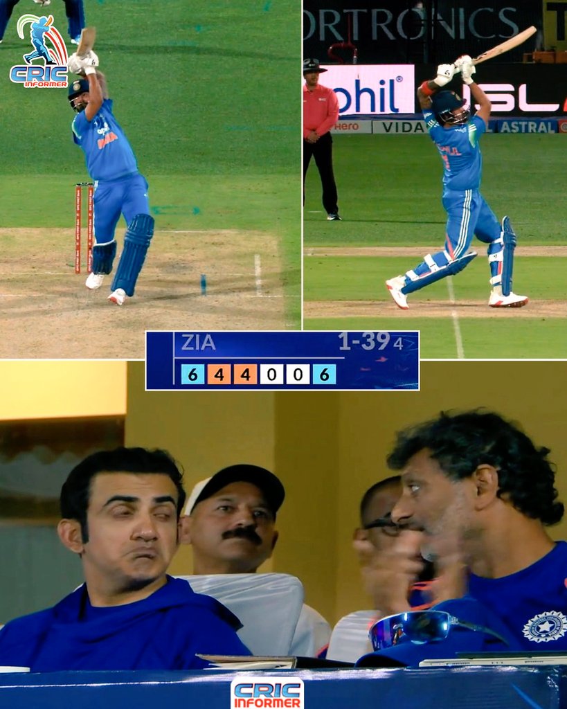 Kunal_KLR's tweet photo. Gautam Gambhir's reaction on KL's shot.🥵 https://t.co/wo22Llzjta