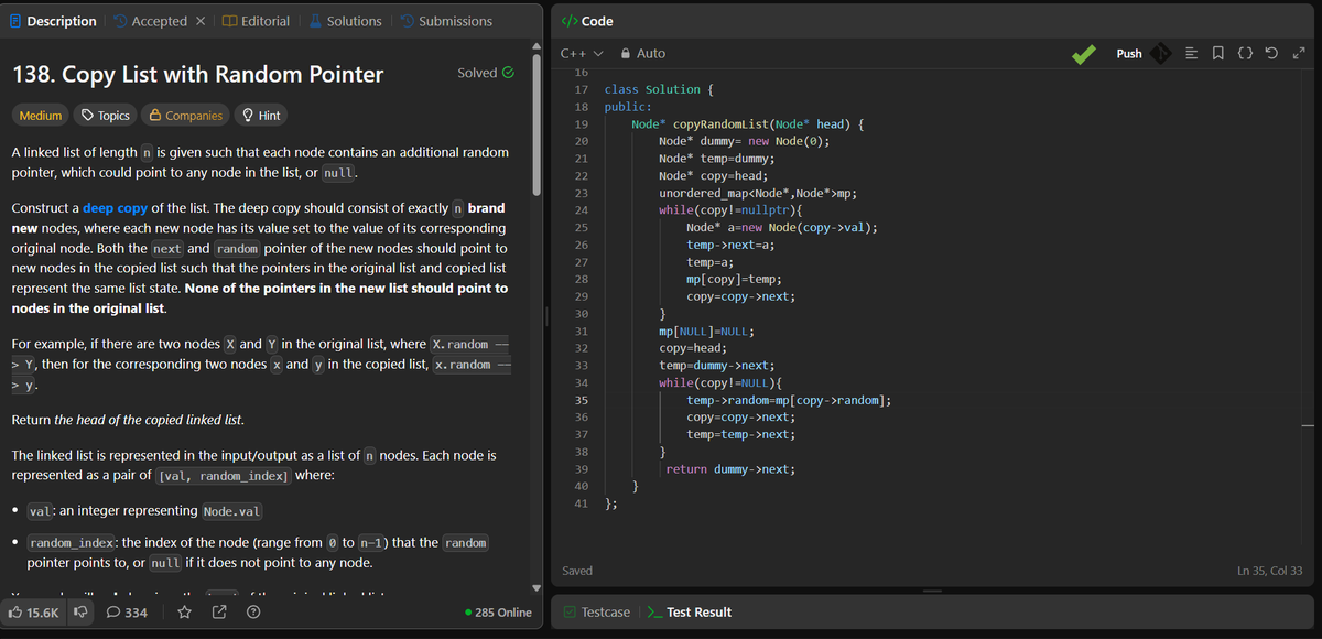 thevasishth's tweet photo. Day 13/45 of #SDESheetChallenge, solved the given problems
1. Rotate a LL
2. Clone a LL
3. 3 Sum 
and with that finally completed 250+ questions on @LeetCode .
@striver_79 @takeUforward_ 
#DSA #cpp #LeetCode https://t.co/tbnyttjX7b