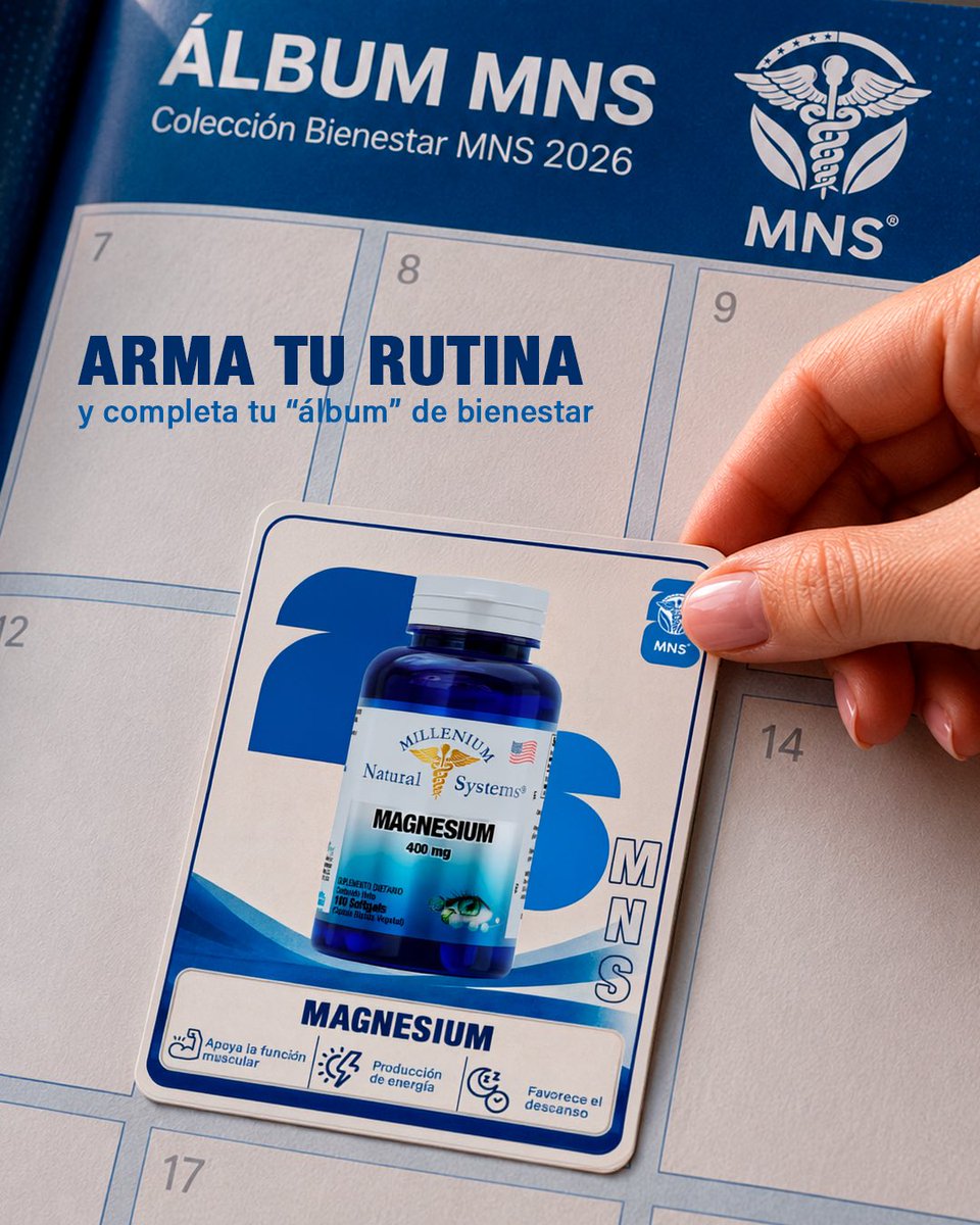 MNaturalSystems's tweet photo. 👀¡Arma tu rutina ideal y completa la colección más importante: TU SALUD! 💙

Cada edición representa una parte de lo que somos: innovación, compromiso, calidad y soluciones pensadas para generar impacto.

Sigue nuestra colección y descubre todo lo que hace parte del equipo MNS. https://t.co/Z1xNrBcnQk