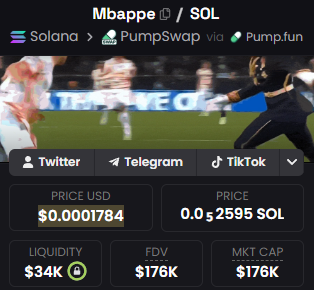 dippy_eth's tweet photo. Dictator Mbappe is already mainstream internet

Flash memes die in a week. This one is into its third year

> 2024 origin, 2026 explosion. The arc survived two seasons and a manager walking out the door

> It's rooted in a real character dynamic - the armband, the locker-room "presidential" power 

> Archetype memes, the strongman, the untouchable, outlive trends because they map onto something people already understand

$MBAPPE is literally everywhere right now

And the closer France’s matches get, the more reach and influence there will be

WE’RE FUCKING EARLY HERE

ticker is $MBAPPE

CA: CQJ3yxLCND48QhRx5bsbfW6VT5LP8T63VtVyoxkcpump