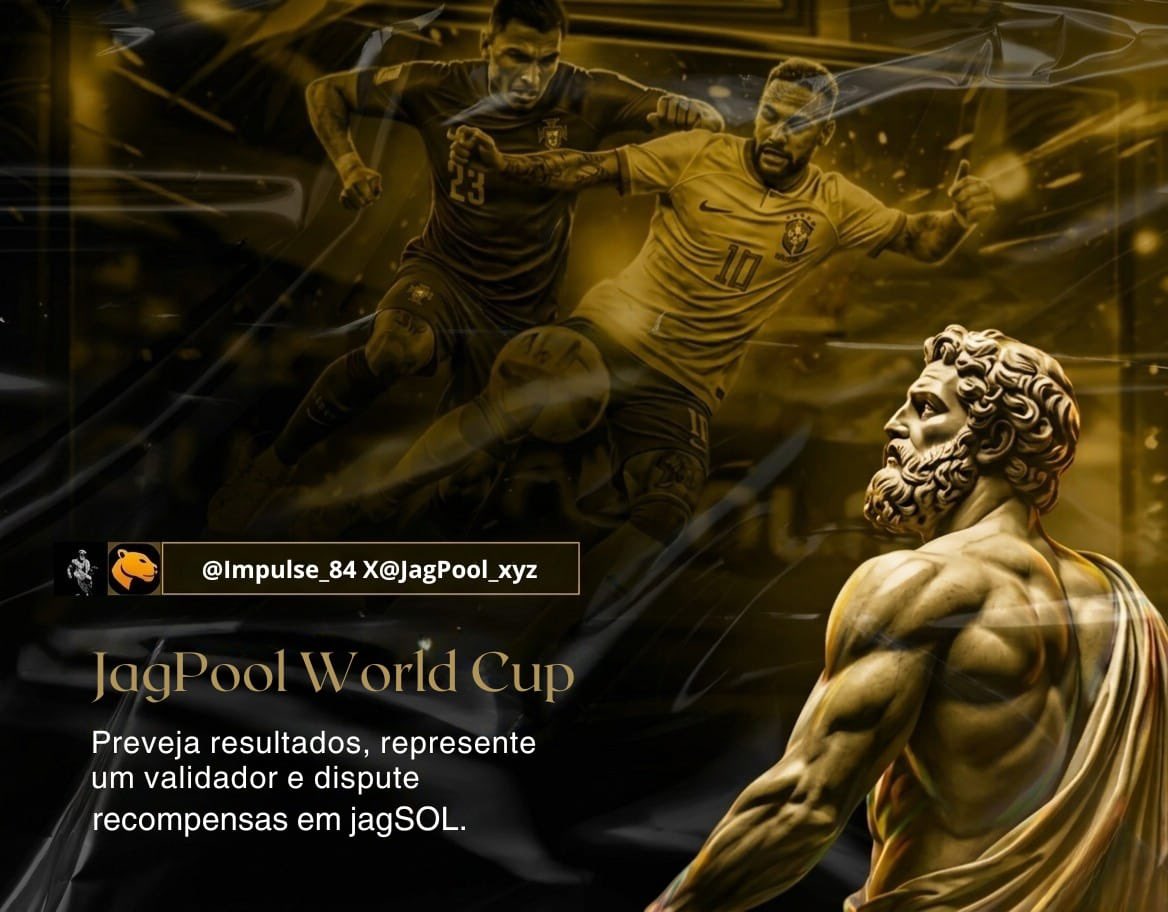 Impulse_84's tweet photo. E se a Copa do Mundo fosse jogada na Solana?

Com o JagPool World Cup, você não apenas faz previsões dos jogos — você ajuda seu validador favorito a vencer e ainda compete por recompensas em jagSOL.

@SuperteamBR @JagPool_xyz 
🧵👇 https://t.co/s8QVp7lTr3