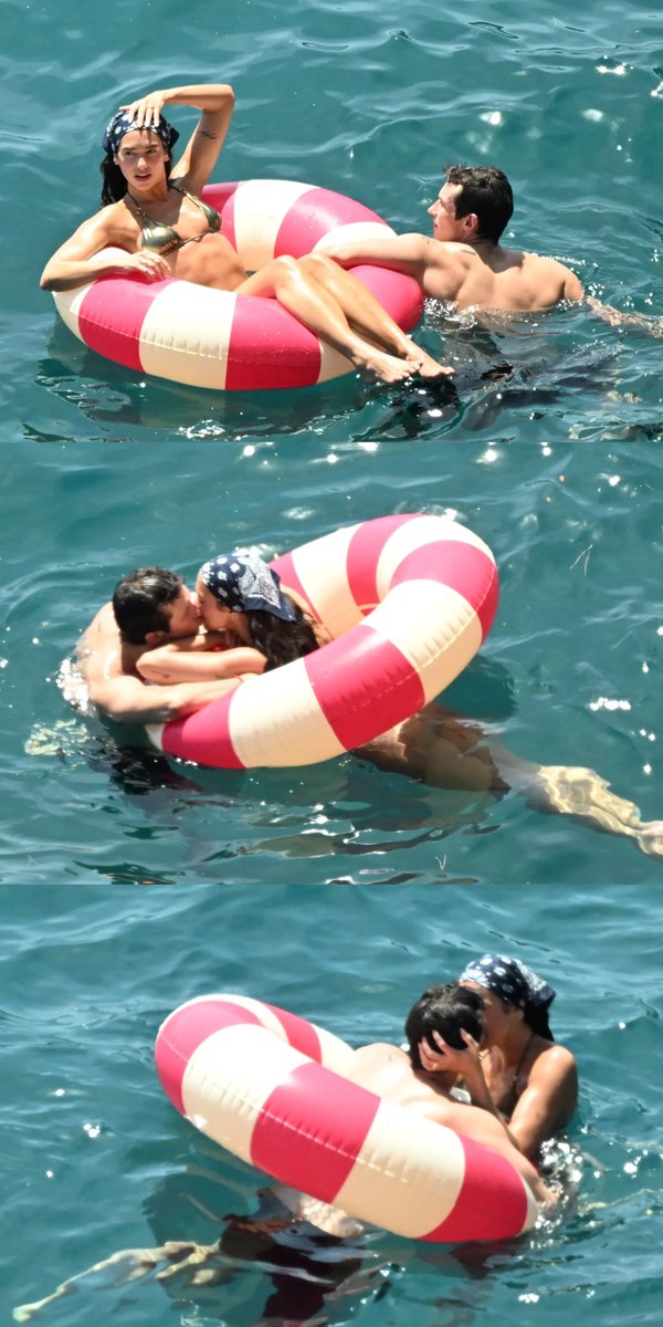 HouseOfVanity88's tweet photo. Newlyweds Dua Lipa and Callum Turner were spotted sharing sweet moments during their honeymoon in Italy. ❤️🇮🇹

The couple looked completely smitten as they kissed in the sea while enjoying a romantic getaway at the luxurious San Domenico Palace in Taormina.

These two are seriously too cute. 🥹