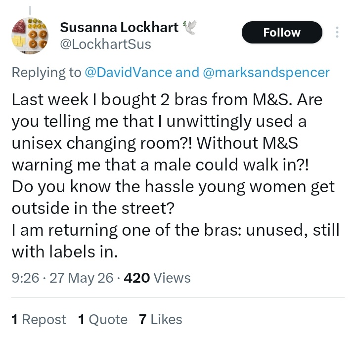 BadWritingTakes's tweet photo. Really excellent summation of the Gender Criticultist movement here.

"I did a normal, safe thing normally and safely and it caused no problems whatsoever, but now my cult has told me I must be retroactively outraged by it." https://t.co/m6Kpoz0ldB