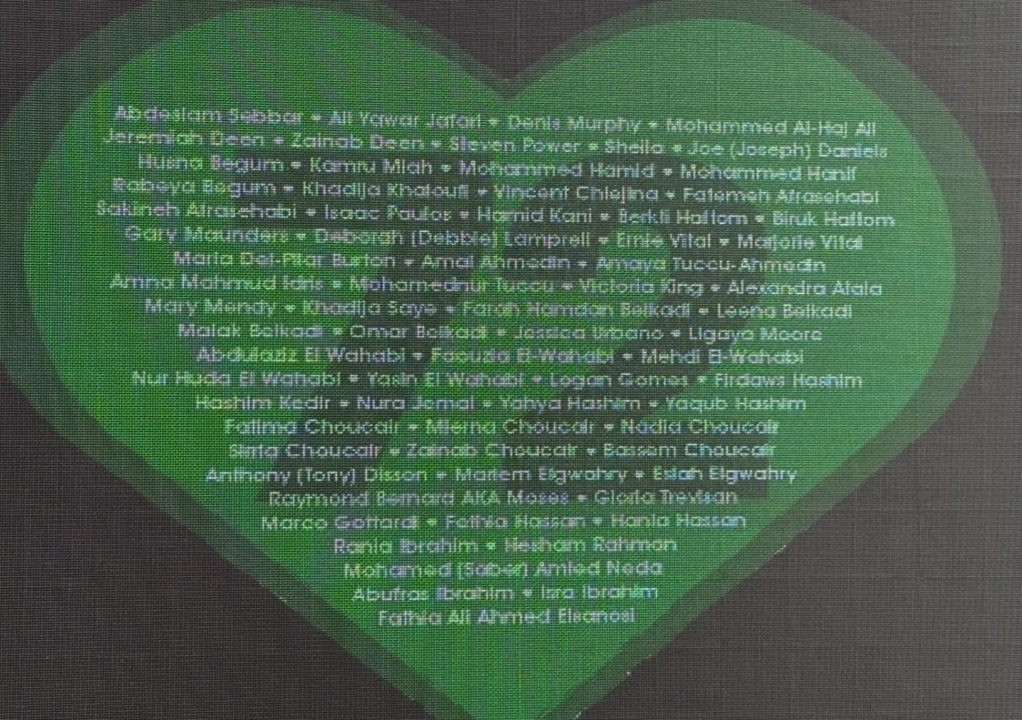 UnionSteveW's tweet photo. Tomorrow marks nine years since the Grenfell Tower fire. There is still no justice for the 72 people who lost their lives.

We will remember the 72, stand with the bereaved, survivors and the Grenfell community, and renew our call for accountability.

Tomorrow members of @fbunational will join the Silent Walk in solidarity. Join us if you can.

Grenfell. Never forgotten. Justice delayed is justice denied. 💚
#Grenfell #GrenfellForeverInOurHearts