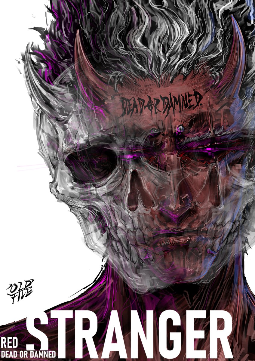 oldfive12345's tweet photo. My original IP<Made In Hell>
STRANGER RED😈
Demon cowboy. 

First figure coming.

#characterdesign #OC  #conceptart #csp https://t.co/OCVbCAdt1V