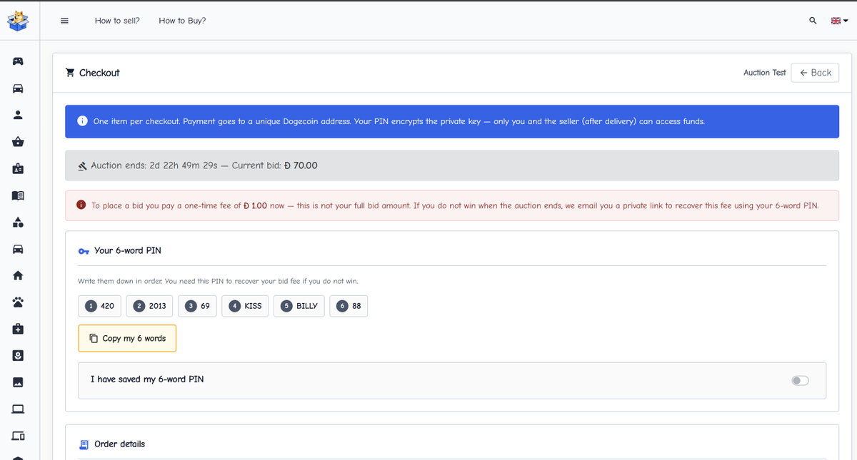inevitable360's tweet photo. New https://t.co/yQo07QA7W1 is now deployed and live, a new Beta version with the first ever #DOGECOIN Market Place eBay style that also enables you to make Auction BIDs using only $DOGE 
Still BETA so be carful but should work for all my tests and for almost 4 years running😅 https://t.co/TsSPeTFp9L