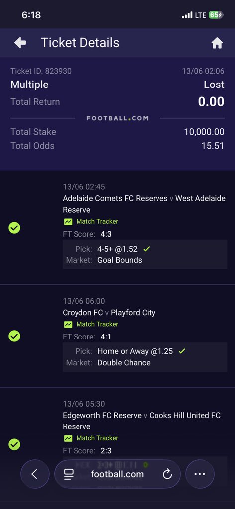 liberateddd's tweet photo. @officialmoore7 @Footballcombet  your company is a big fraud, you guys settled my bet wrongly, tell me how this game was settled as lost https://t.co/t6gxnSFJv8