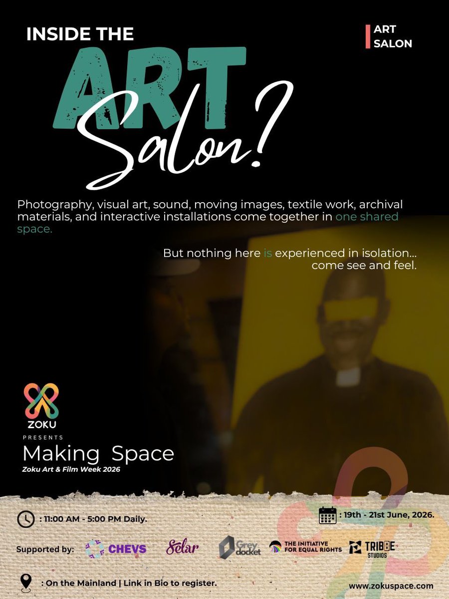 zokuspace's tweet photo. We've gathered a collection of works we think are worth spending time with.
Over three days, the Art Salon will be open for you to experience.
Some of the works shown by: 

Register here: https://t.co/poya8ir310

#zokuspace #artsaloninlagos #pride2026 https://t.co/k6F63hQn6h