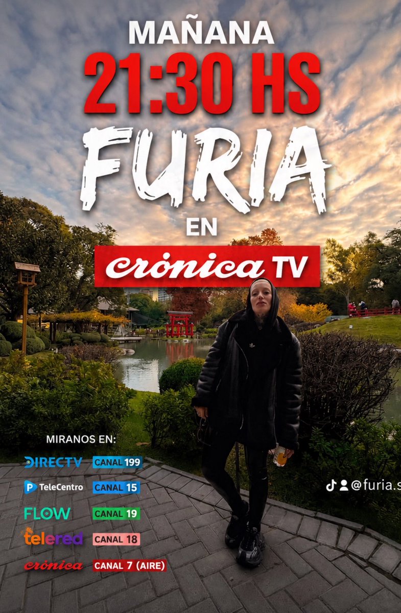 Birritx_'s tweet photo. 🚨🔥 ¡ATENCIÓN FURIOSXS!🔥🚨

• Mañana domingo 14/06 a las 21:30 hs, Furia Scaglione estará en Crónica TV. 📺❤️
Una cita imperdible para acompañarla, escucharla y seguir apoyándola como siempre. ¡Todos prendidos a la pantalla! 🫶✨ https://t.co/eS7aTGg7fZ