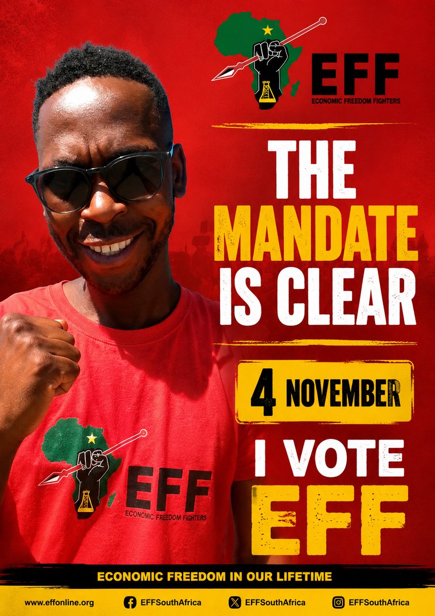 athenkosi591's tweet photo. 🔴The Mandate is clear, we are voting EFF boSatan 🤧🤧 https://t.co/UmpMgmvJCh