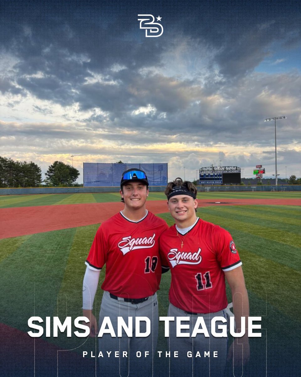 2DsportsbsbTN's tweet photo. ⭐️Players of the Game⭐️

Sims and Teague

Elite Squad https://t.co/OuFnxuCuqN