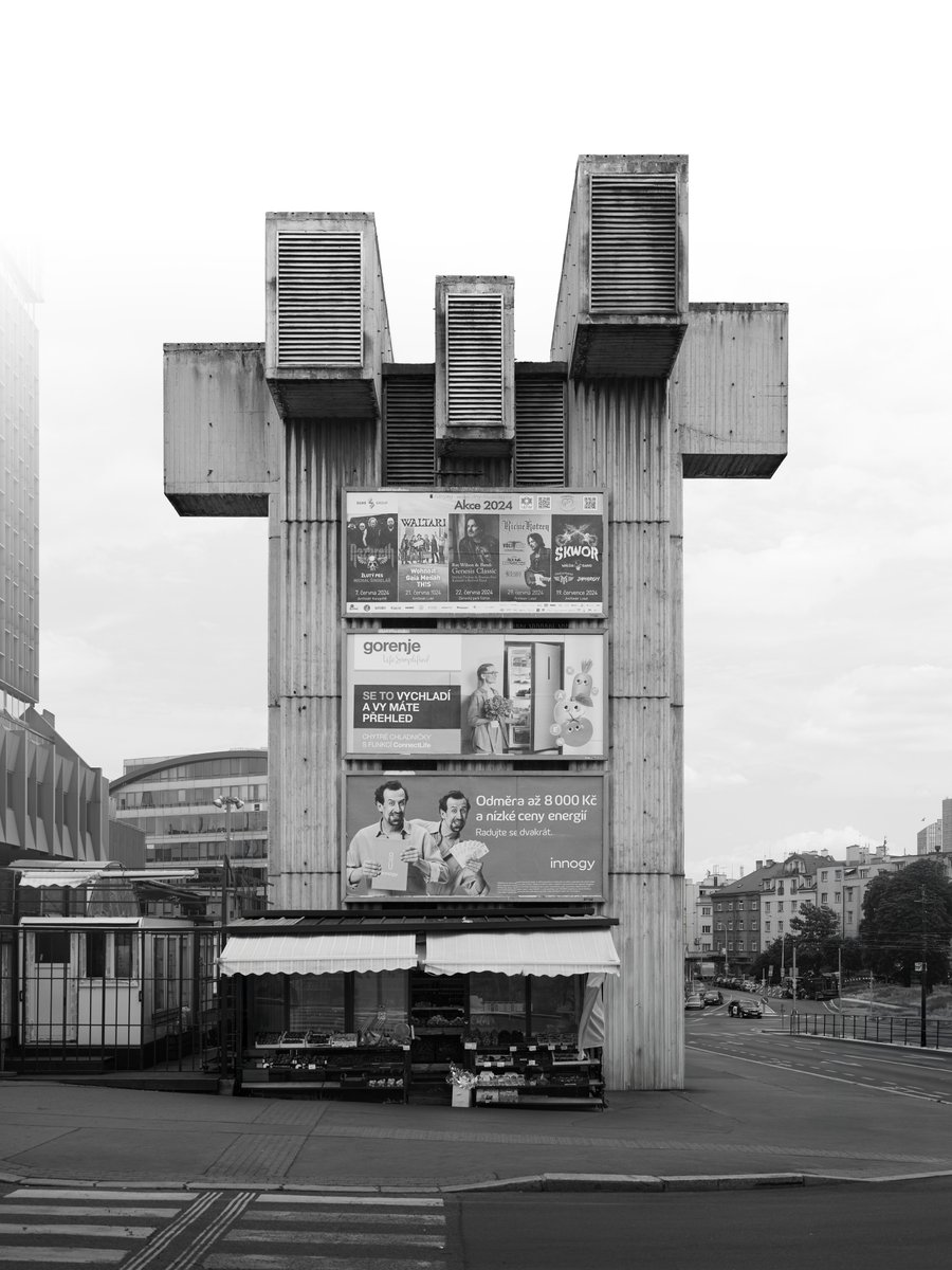 aguyinyellow's tweet photo. Brutalist vent shaft hitting harder than most guys I’ve dated. 
Prague, Czech Republic https://t.co/UP9hdGawyj