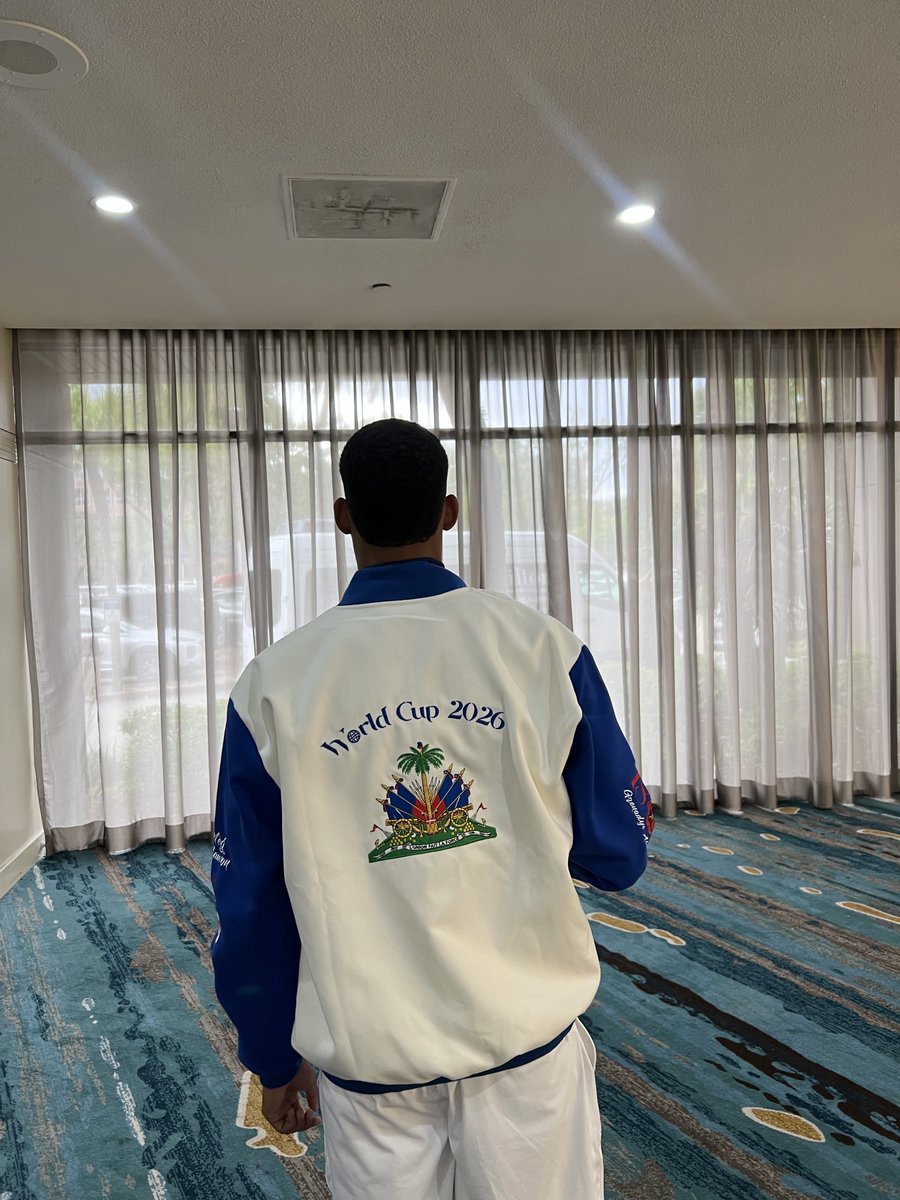 Haitiancaribbe's tweet photo. Haiti W🌐rld Cup letterman made by me 
Worn Proudly by the players on the Haitian national team 

https://t.co/ryLZxao3Uk https://t.co/x8WyGH96M8