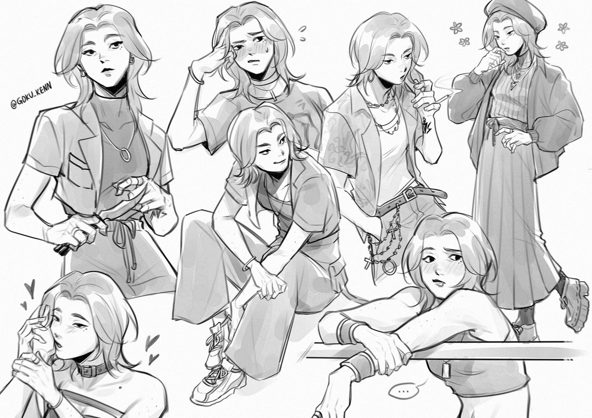 goku_kennnn's tweet photo. Draw myself :D
It's fun to think about my own expression)) https://t.co/TFK9kMq6JQ