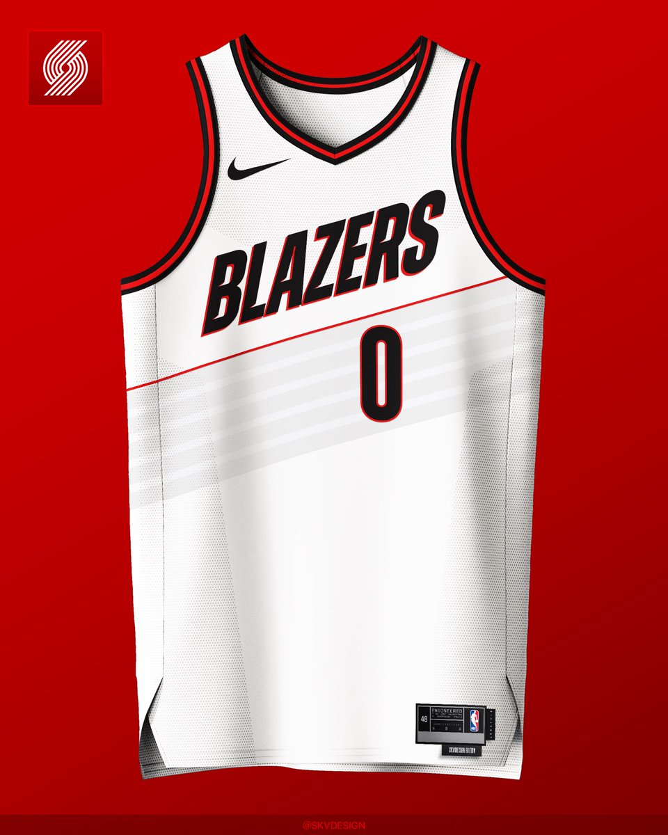SKVDESIGN's tweet photo. Portland Trailblazers Jersey Refresh 🧨

#Trailblazers #RipCity #JerseyConcept https://t.co/UdlAHcbjgd