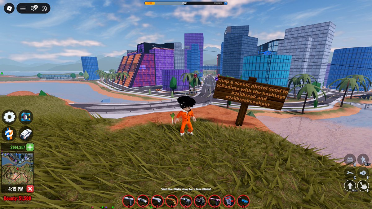 Bra5363w's tweet photo. @badimo  What a great spot for photos!
#Jailbreak #JailbreakLookou https://t.co/5awlXLL7RA