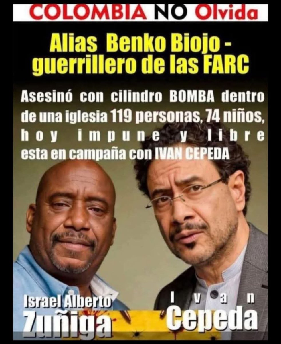 MalejaZapa10's tweet photo. @AdrianaVeterin Va uno a mirar quienes respaldan a Cepeda y solo hay criminales,  Narcoterroristas,  Violadores , Asesinos ,Desadaptados ,Envidiosos que quieren que todo el mundo coma mierda a la par de ellos y entiende que hasta para ser nefasto necesitan un referente  .. https://t.co/kd0g5DvAuE