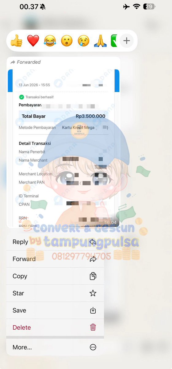 lrubie_'s tweet photo. transaksi realtime 13/06/2026 📝

💰— krewd1v0 via VA oren 3.268.000 ✅
💰— kaItu kIedit via scan 3.500.000 ✅
💰— krewd1v0 via VA oren 1.868.000 ✅
💰— kaItu kIedit via scan 600.000 ✅

💌 more testi at https://t.co/oVIAsU3l3h https://t.co/V393oUFFiy