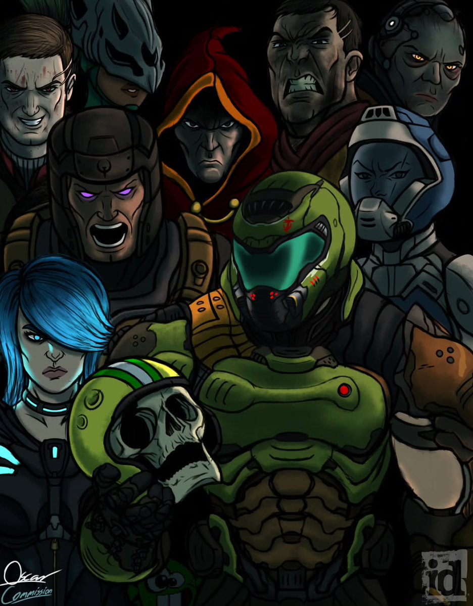 boomshootart's tweet photo. id Software empire
In the Thragg/Viltrumite meme from Invincible

Art by Caco_Oscar
(datonestarfox2 / datonedoomslayer) https://t.co/d3uJ5D7JTc