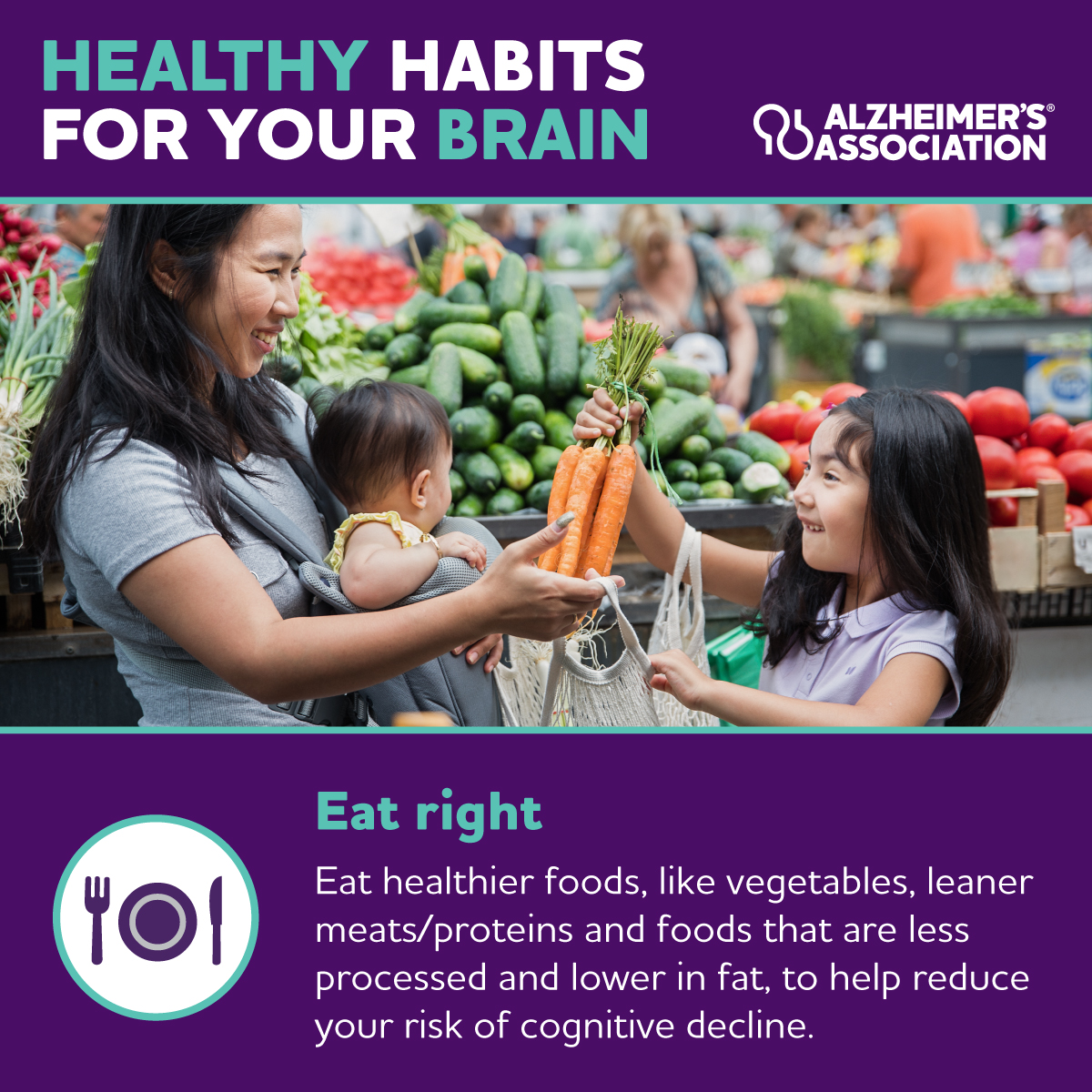 YoungNationALZ's tweet photo. It’s never too late or too early to take charge of your brain health. You and your family can engage in brain-healthy habits like regularly exercising and choosing healthier meals and snacks. Learn more at https://t.co/EXK6HhQvUo. #FamilyHealthAndFitnessDay https://t.co/hESbx1bbJx