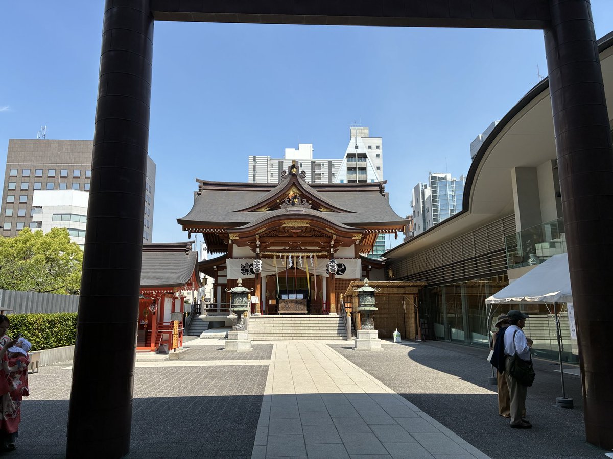 Eri358Uchi's tweet photo. おはようございます。
東京都中央区日本橋
水天宮さま🪷
安産祈願や子供さんの健やかな成長を祈る子授けの神社です。
#御朱印　#水天宮
#子授け神社　#安産祈願 https://t.co/WmY7ZRxQjY