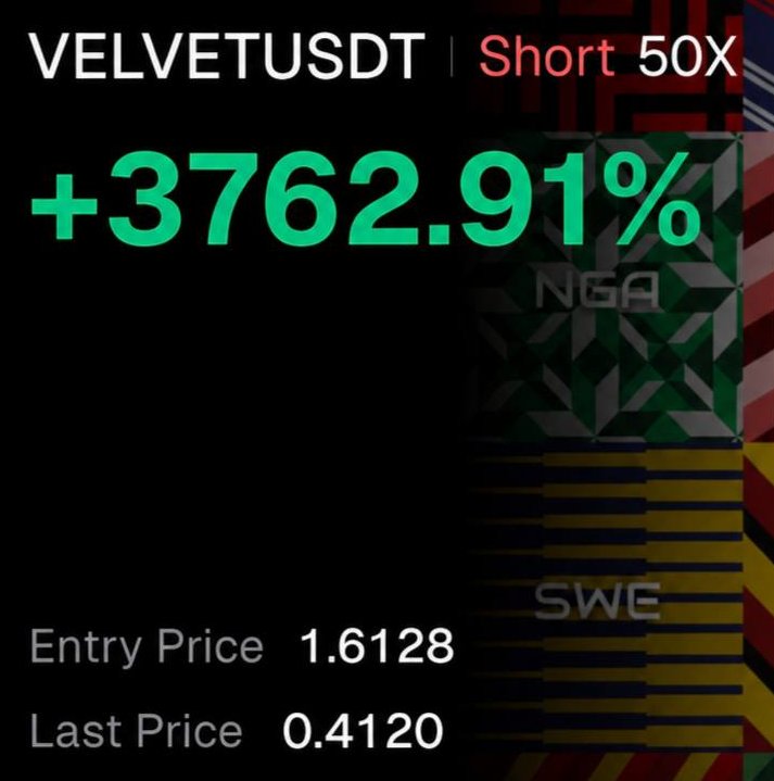 shadi86634098's tweet photo. $VELVET | TP4 ✅

+3762% profit in VIP

#usa #canada  #germany 

Click on the link below to join our telegram for free profitable trading signals 🔥 ⬇️ 
https://t.co/bKzIIOGUCB

#BNB #bitcorn #sallandık https://t.co/h5OBhdpLPp
