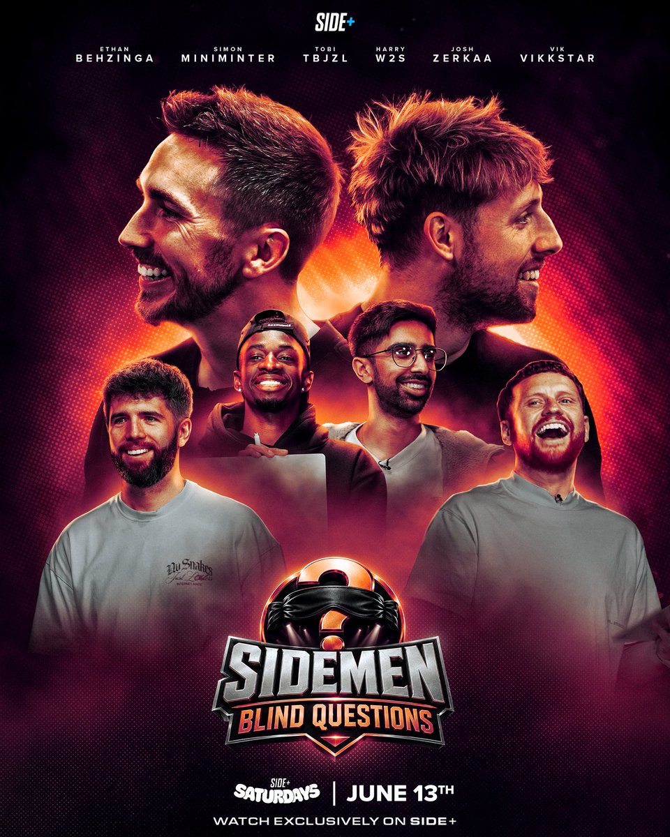 joinsideplus's tweet photo. How well do we really know each other? 🤔👀 

Sidemen Blind Questions is OUT NOW!! https://t.co/UUhXnzR7VD