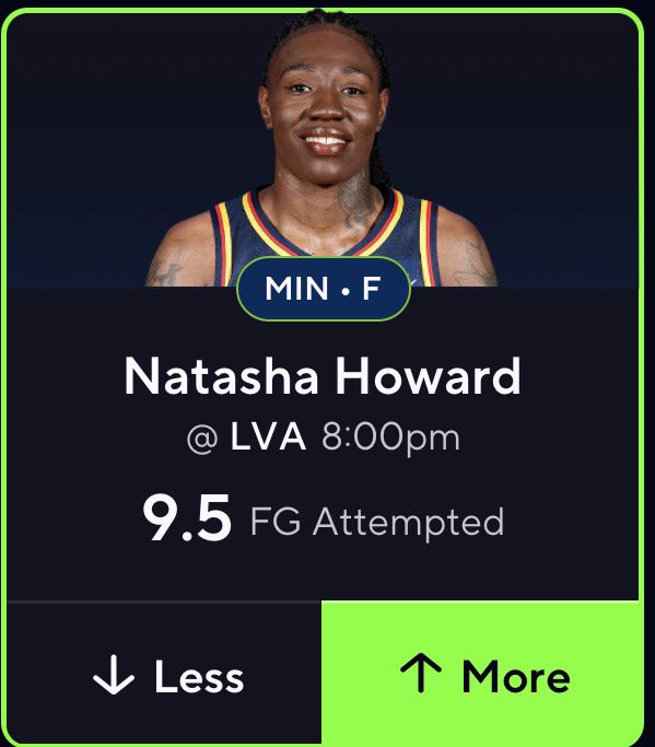 RACKEMSPORTS's tweet photo. ๐ฅ๐ฅ PLAY OF THE DAY ๐ฅ๐ฅ
NATASHA HOWARD OVER 9.5 FGA
#POTD #PLAYOFTHEDAY #PrizePicks #playerprops #DFS #pp #mlb #NFL #NFLPRIZEPICK #nfltwitter #nbatwitter #NBA #nbaplayoffs #NBAFinals #alwaysknicks #gospursgo #tiktok #NBAprizepick #WNBAPicks #nbaespn #wnba #NBACup #nbaprop #nbaplays #WNBATwitter #WNBAProps #wnbabets #nbabets #WNBA #nbapickstoday #Gambling #GamblingX