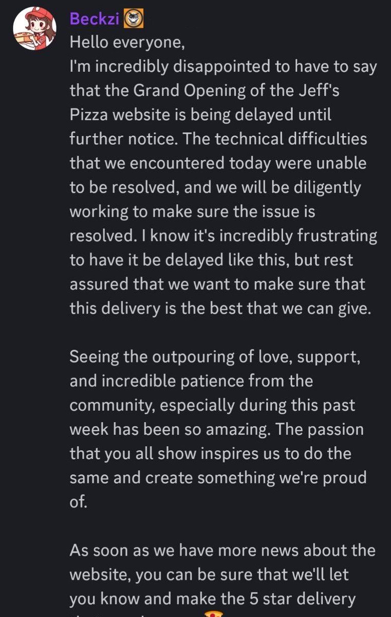 IsFnafSotm's tweet photo. @Danecat33 Here’s official statement https://t.co/MF3DvRjF6V