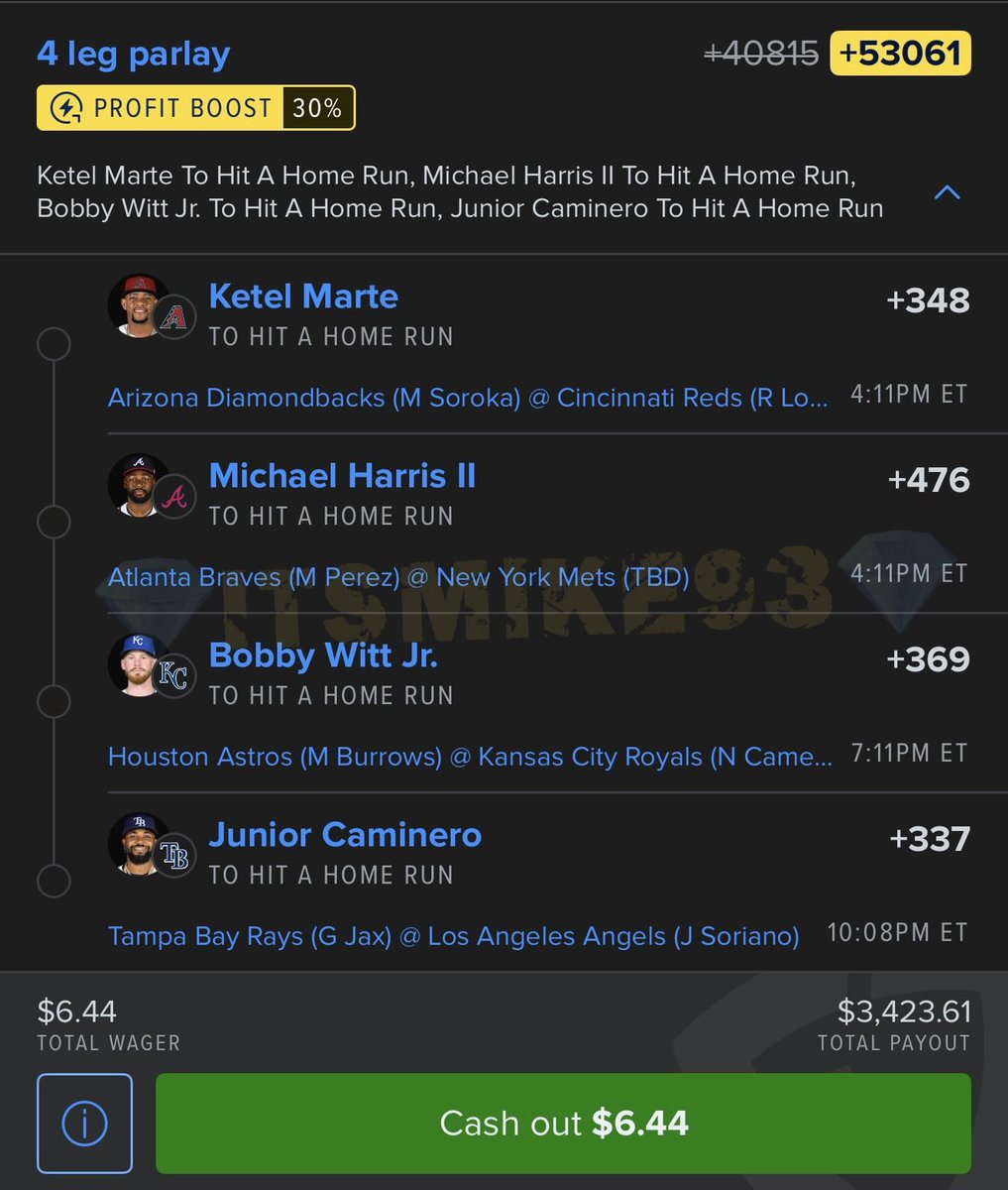 ItsMike93_'s tweet photo. Run em back💣🔥💰
#GamblingTwitter 

Ketel Marte
Hasn’t batted against Lowder
Junior Caminero
5 AB with 3 hits vs Soriano
Bobby Witt Jr
Hasn’t batted against Burrows
Michael Harris II
2 AB with 0 hits vs Manaea

More plays (ITS FREE) https://t.co/cftKFMfgQy https://t.co/19SZOAWxGk