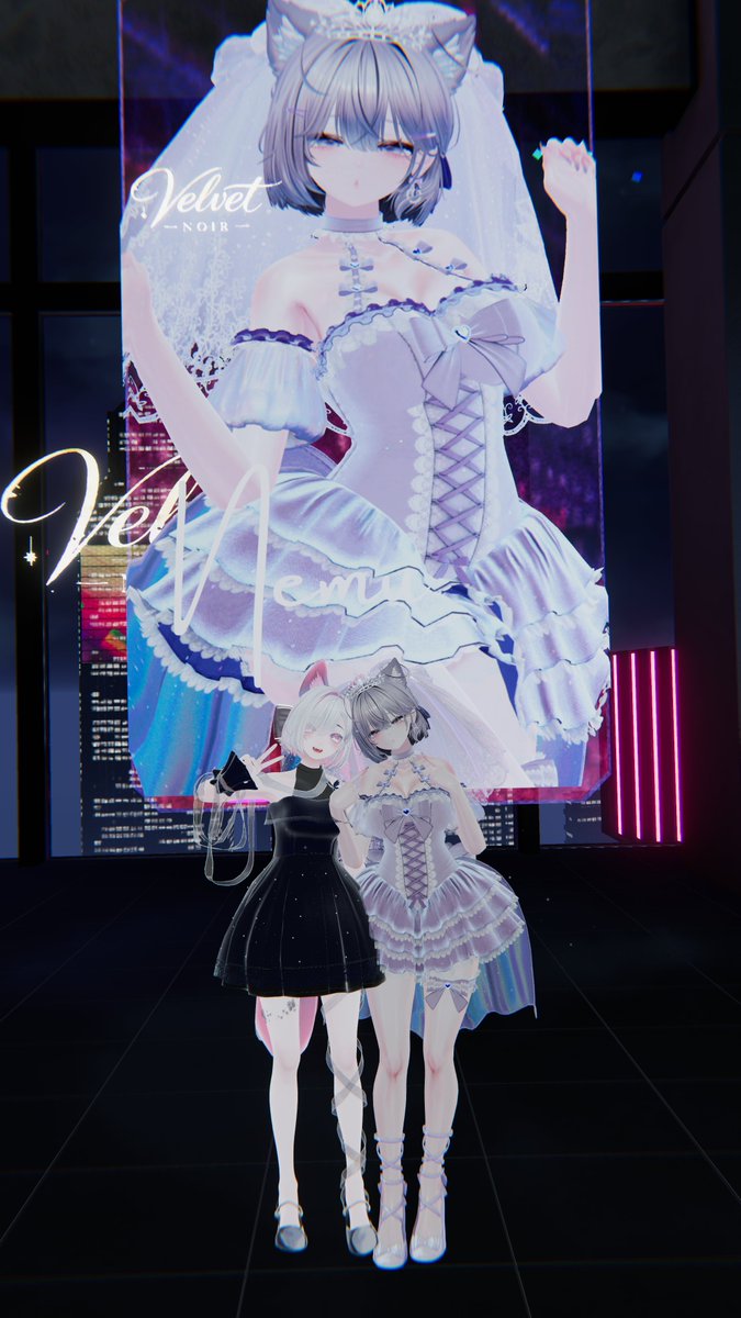 nanasaka_vrc's tweet photo. #VelvetNoir #べるのわ ねむちのドレス姿見たさにアフターお邪魔させていただきました!
べりーべりーかわいかった
デカパネルもかわいくて素敵だった~~~ https://t.co/TFgMewXfa6