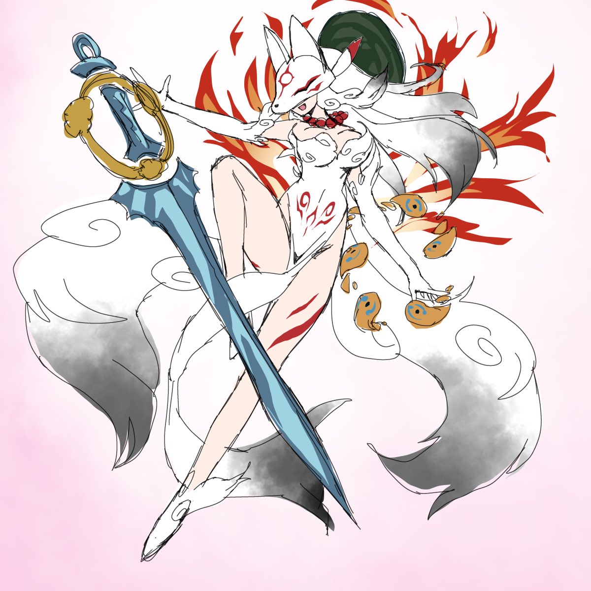 gerusyu's tweet photo. 大神サクヤモン https://t.co/BPNgaFHNqd
