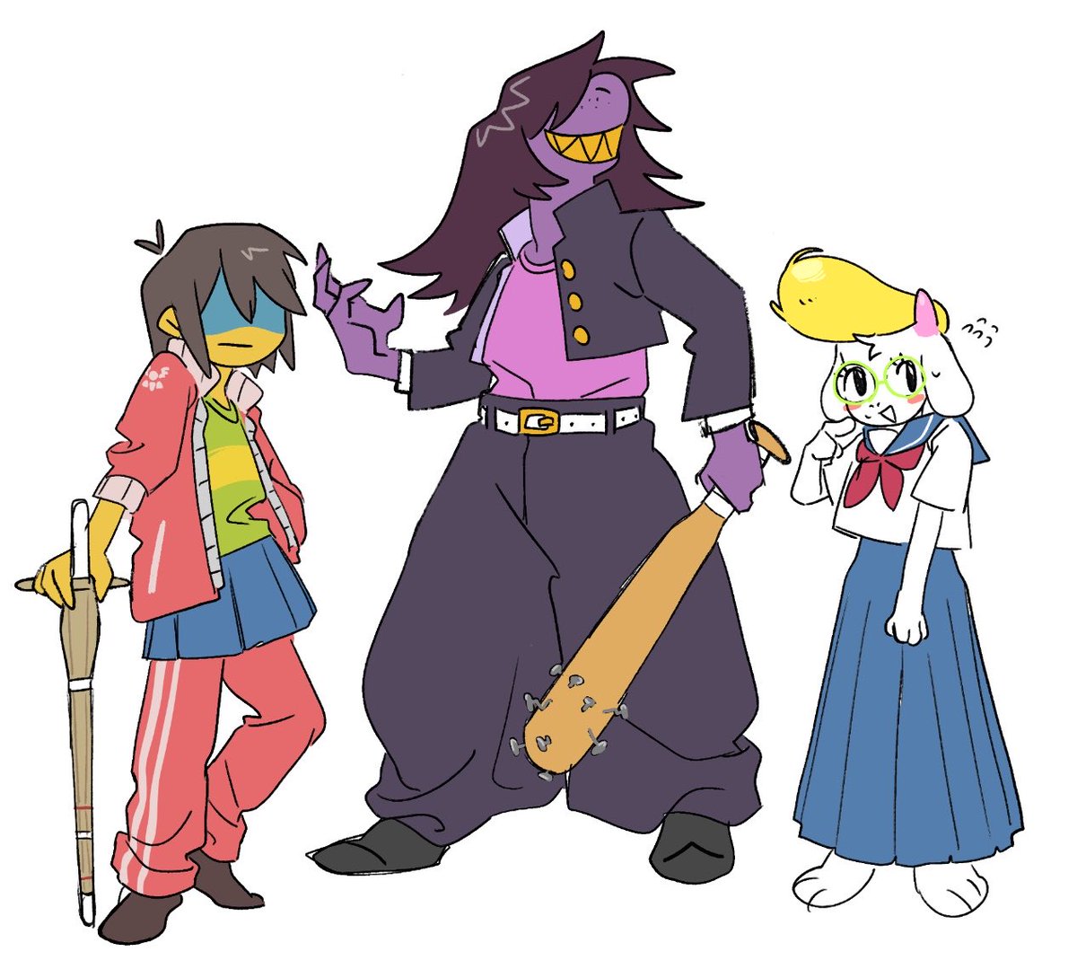battery_30's tweet photo. 🇯🇵school gangs
#deltarune #デルタルーン https://t.co/3Y6kgnNX9w