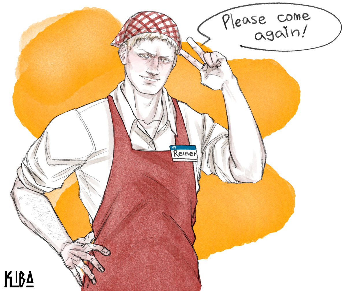 KiBa_Bibovna's tweet photo. #AttackOnTitan #ShingekiNoKyojin #reinerbraun 

love it when Reiner gets to work at a grocery store in Tomodachi Life 😊 https://t.co/5Px4CZcHUd