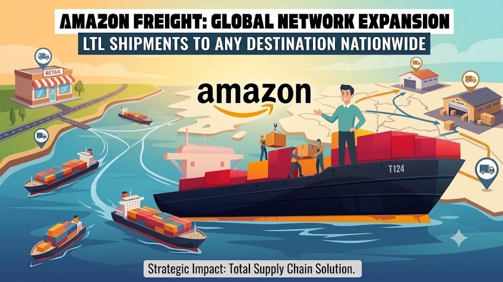 email4sheza's tweet photo. 🚛 Amazon expands LTL freight across third party networks, enabling nationwide shipments

📦 Now supports delivery to warehouses, &amp; retail partners, strengthening its endto end logistics reach.

 A major step toward Amazon becoming a full-scale 

#Amazon #SupplyChain  #AmazonFBA https://t.co/rxVt9XQGNF