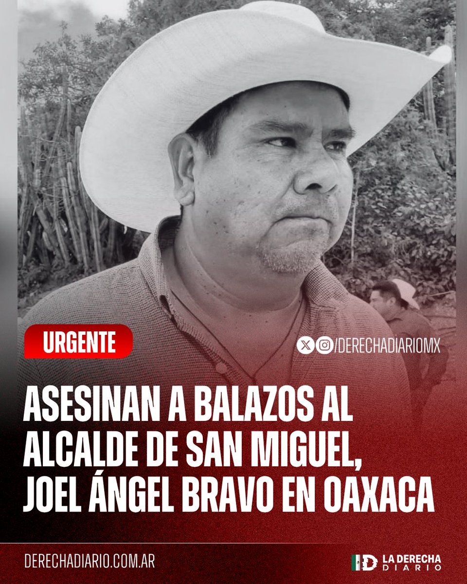DerechaDiarioMX's tweet photo. 🚨🇲🇽 | #URGENTE El alcalde de San Miguel Amatitlán, Joel Ángel Bravo, fue asesinado a balazos por un comando terrorista que entró a su domicilio y abrió fuego: La Fiscalía de Oaxaca abrió una carpeta de investigación y no hay detenidos. https://t.co/YJ8OJ3fkAM