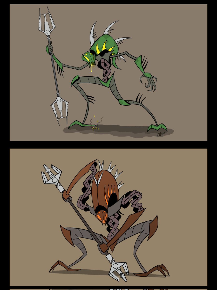 MysticBuilds44's tweet photo. Rahkshi sketches. It was fun to give each rahkshi their own sort of look. Based somewhat on their abilities, but to also give them a bit more personality. https://t.co/frGhFWasxn