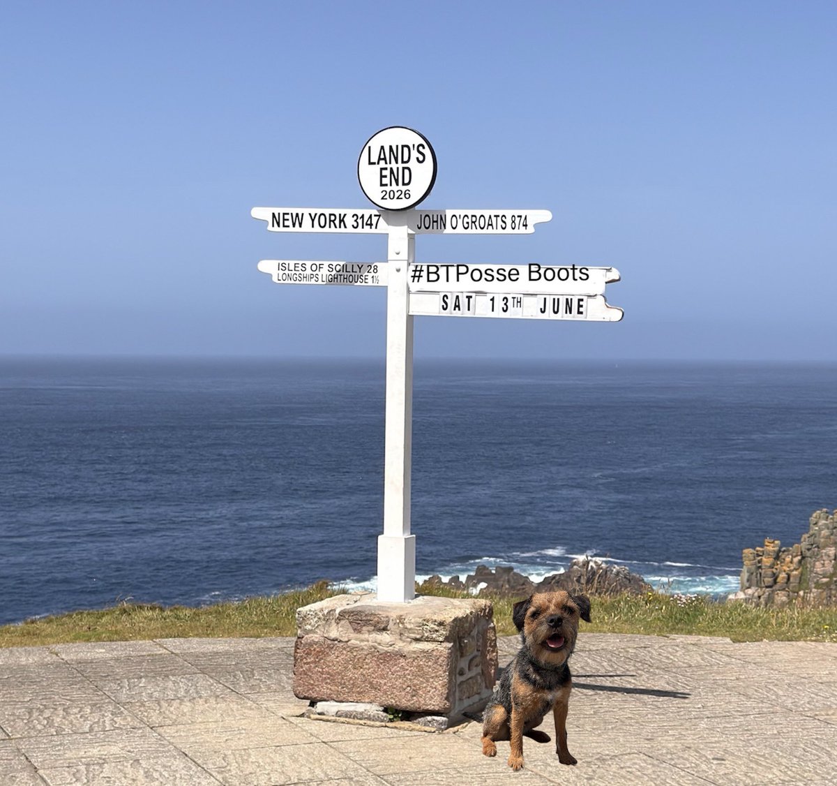 MrSebBT's tweet photo. Today I has claimed #landsend for #btposse pals 🙃 https://t.co/ejCLm6Ch3w