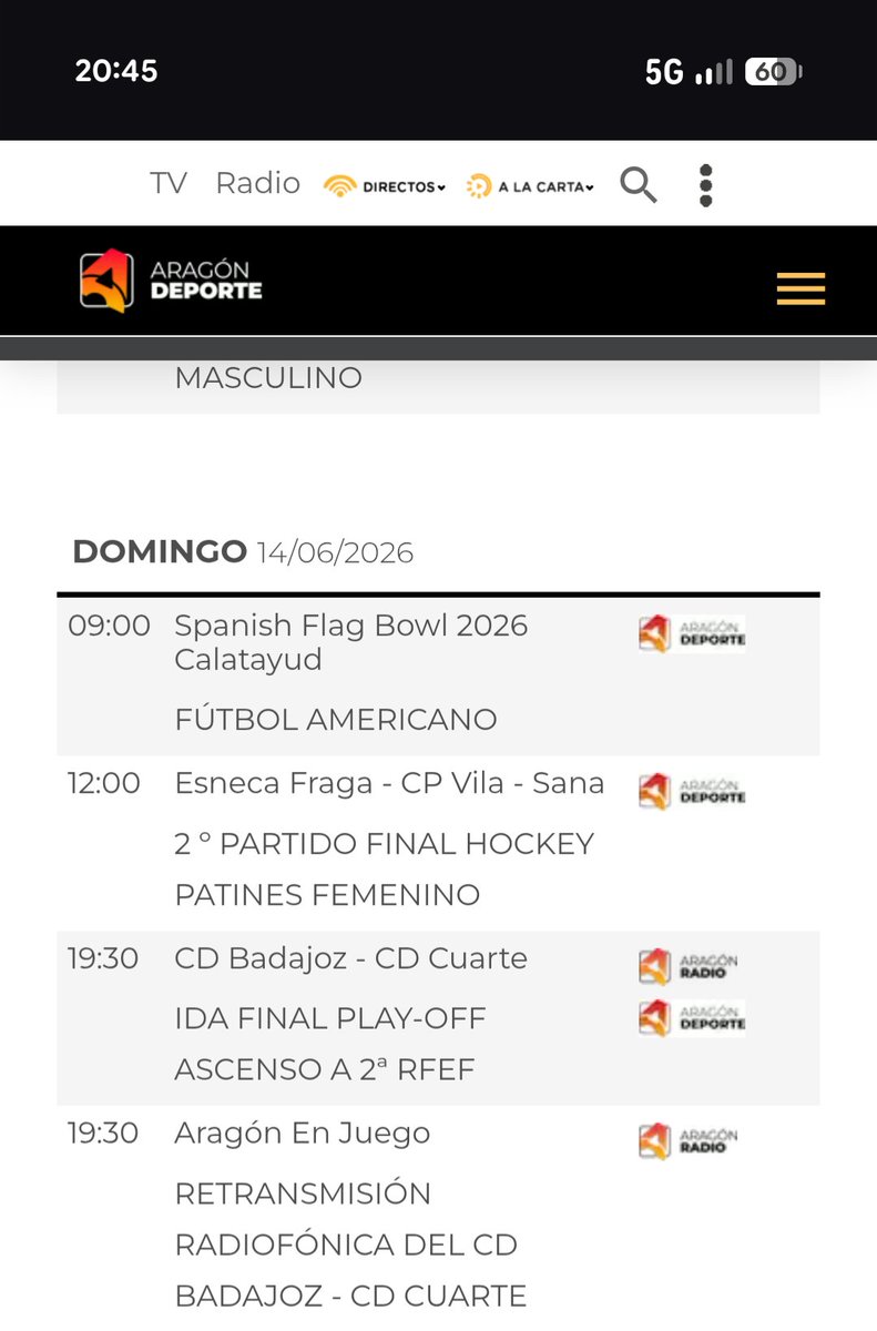 FonsiiiMp's tweet photo. @Juanalimanhak @Josemariaszv_ lo echan en Aragón Deporte (es la web de Aragón TV en la que retransmiten siempre el deporte aragonés, os dejo el link): https://t.co/bL0IWGGwy0 https://t.co/08UhqPBFtD