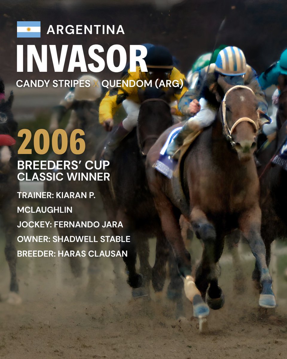 BreedersCup's tweet photo. A look at the international stars (foaled in other countries) who went home with the Breeders' Cup Classic trophy.✨🏆 https://t.co/cEGEEf0rWq