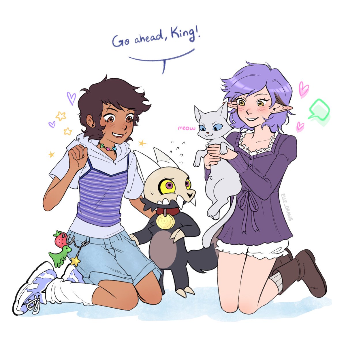 Elle_draws's tweet photo. King meets Ghost 🐱👑 #toh #Lumity #Amity #Luz #TheOwlHouse #fanart https://t.co/FOsTWQb4OD