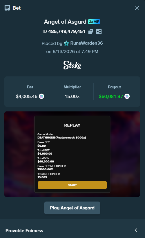 RavenOPGambles's tweet photo. I MAX WON ANGEL OF ASGARD

To celebrate lets give away 50$ 🍀

💘Like
🌪️RT
📝Comment

@ValkyrieXStudio @ProdigyDDK 

DOUBLE?👀👀 https://t.co/BnSnz0VmhV