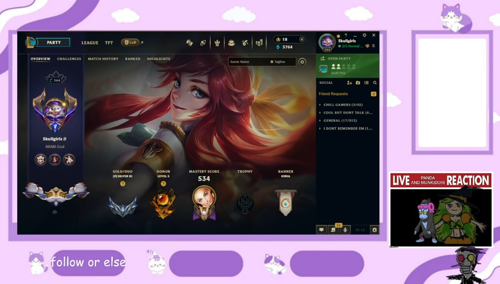 TVRPanda's tweet photo. live now!! come by and watch me throw some league games :3
https://t.co/ZBGkSVCxvH
#pngtuber #smallstreamer #collabwithfriends https://t.co/WQNypVAUPH