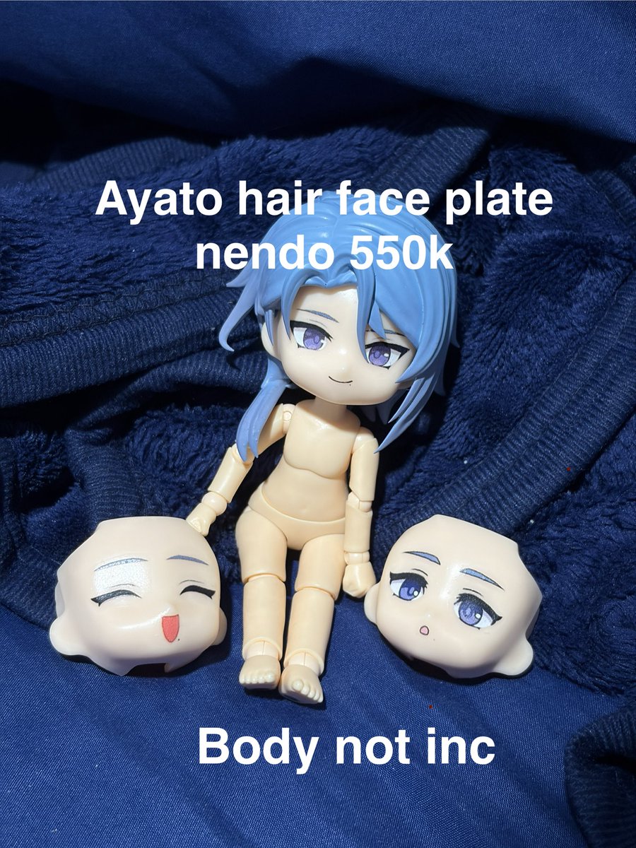 bucinsasuke's tweet photo. WTS WANT TO SELL
Ayato doll
Ayato genshin sweet dream whisper
Ayato resplendent feast (wto want to opslot ga kena +1 ayato only)
Ayato face+hair plate nendo
#zonauang #warunggenshin #warunghoyo https://t.co/qwMKPgu7G9