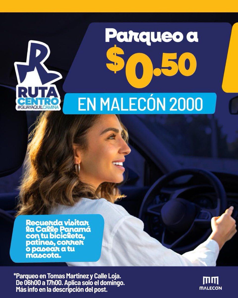 FMalecon2000's tweet photo. Este domingo la Ruta Centro se llena de arte y entretenimiento 🎭

Los teatreros urbanos se toman el recorrido con personajes y momentos que sorprenderán a grandes y chicos.

📍 Parqueo en Tomás Martínez y Loja: $0,50/h (06h00–17h00).

#AsíSeHaceGuayaquil #CiudadDeTodos https://t.co/y4NemjVL4x