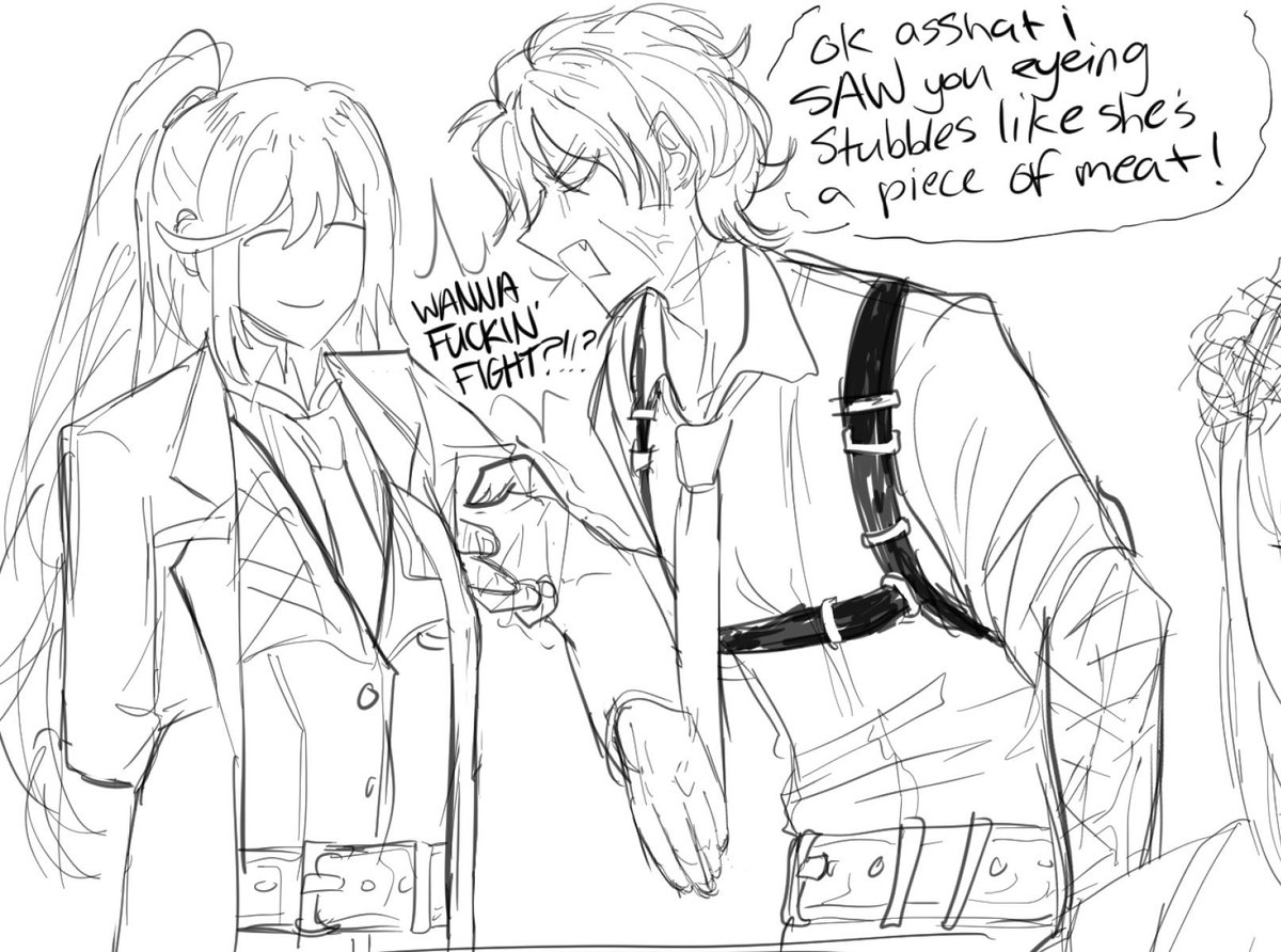 mishimaflop's tweet photo. hold the phone i totally forgot this 136/137 drawing i made .. I NEVER POSTED IT PUBLICLY so yah . here. throws my papers and runs away #LCB137 #LCB136 https://t.co/SoLgq5hQ7G
